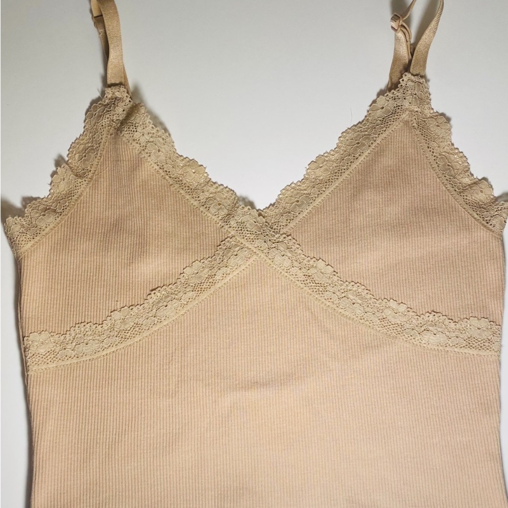 Ambiance Tan Lace Chemise
